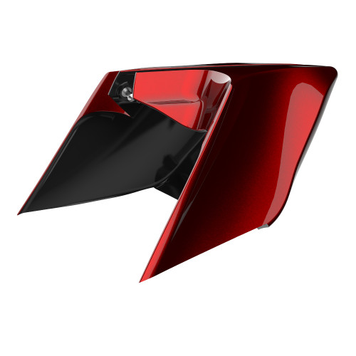 Heirloom Red Fade ABS CVO Style Stretched Extended Side Cover Panel for 2014+ Harley Davidson Touring