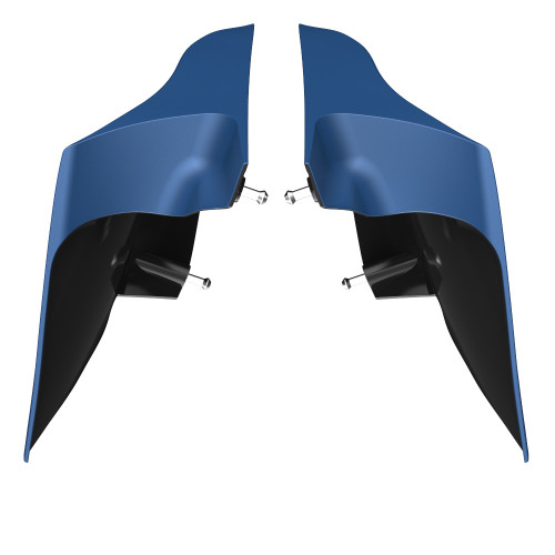 Advanblack Legend Blue Denim ABS CVO Style Stretched Extended Side Cover Panel for 2014+ Harley Davidson Touring
