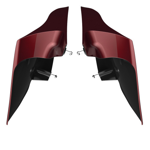 Advanblack Mysteious Red Sunglo ABS CVO Style Stretched Extended Side Cover Panel for 2014+ Harley Davidson Touring