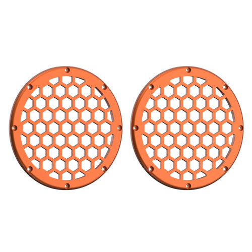 Advanblack x XBS Color Matched HEX 6.5'' Speaker Grills-Amber Whiskey