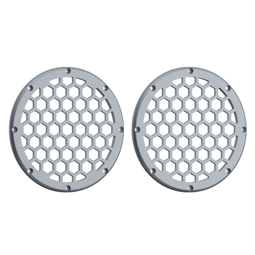 Advanblack x XBS Color Matched HEX 6.5'' Speaker Grills-Baracuda Silver Denim