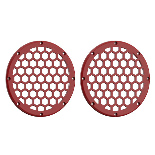 Advanblack x XBS Color Matched HEX 6.5'' Speaker Grills-Billiard Red