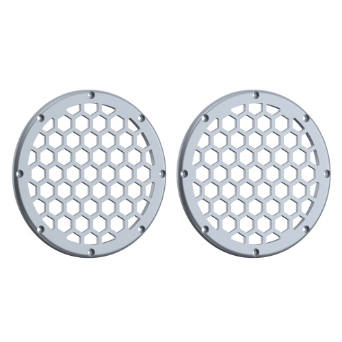 Advanblack x XBS Color Matched HEX 6.5'' Speaker Grills-Brilliant Silver
