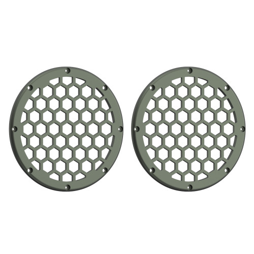 Advanblack x XBS Color Matched HEX 6.5'' Speaker Grills-Deadwood Green Denim