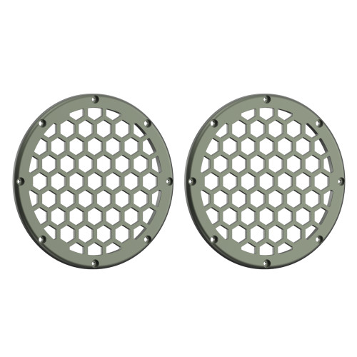 Advanblack x XBS Color Matched HEX 6.5'' Speaker Grills-Deadwood Green Glossy