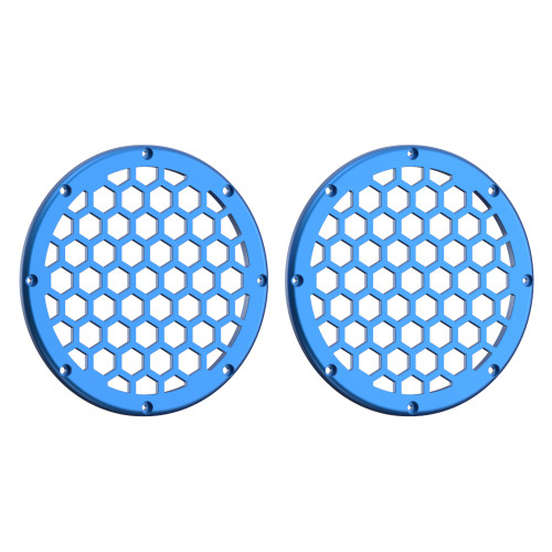 Advanblack x XBS Color Matched HEX 6.5'' Speaker Grills-Electric Blue