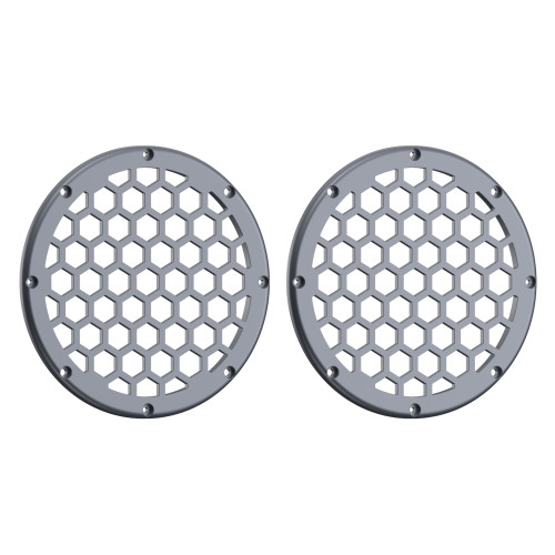 Advanblack x XBS Color Matched HEX 6.5'' Speaker Grills-Gauntlet Grey Metallic