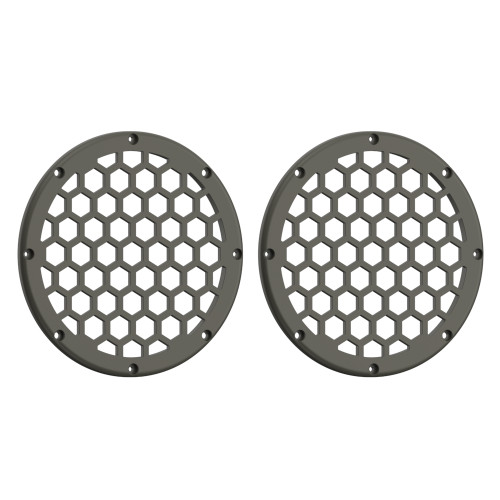 Advanblack x XBS Color Matched HEX 6.5'' Speaker Grills-Industrial Gray