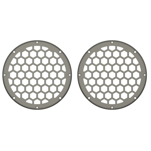 Advanblack x XBS Color Matched HEX 6.5'' Speaker Grills-Industrial Gray Denim