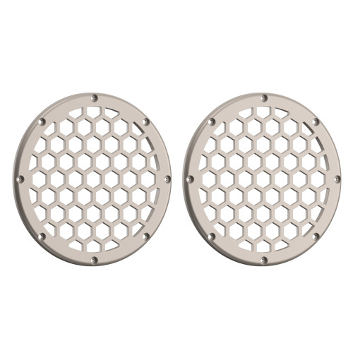 Advanblack x XBS Color Matched HEX 6.5'' Speaker Grills-Silver Fortune