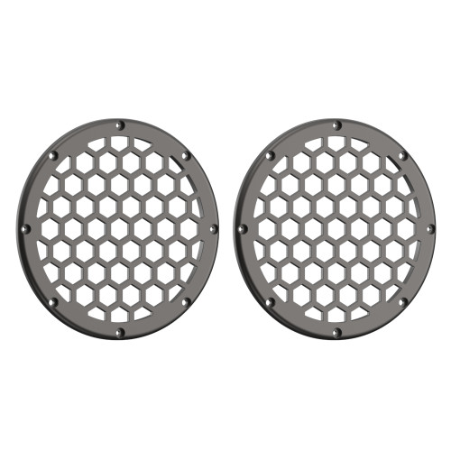 Advanblack x XBS Color Matched HEX 6.5'' Speaker Grills-Silver Flux