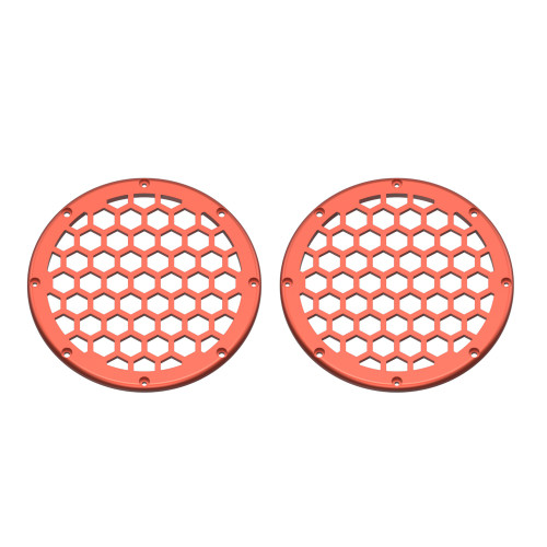 Advanblack x XBS Color Matched HEX 6.5'' Speaker Grills-Sedona Orange