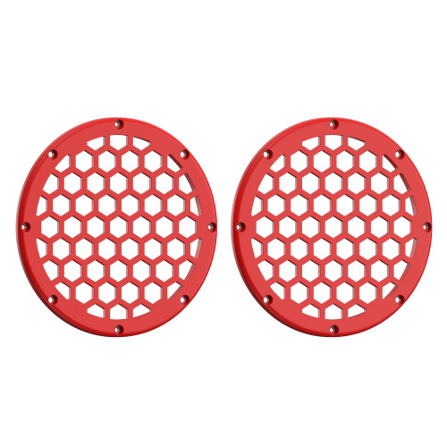 Advanblack x XBS Color Matched HEX 6.5'' Speaker Grills-Scarlet Red