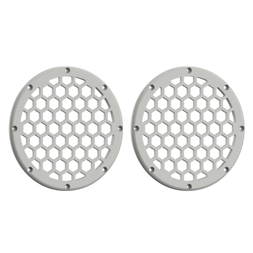 Advanblack x XBS Color Matched HEX 6.5'' Speaker Grills-Stone Washed White Pearl