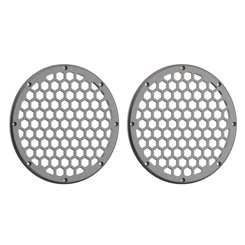Advanblack x XBS Color Matched HEX 8'' Speaker Grills-Billet Silver