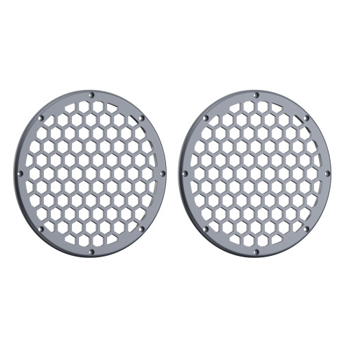 Advanblack x XBS Color Matched HEX 8'' Speaker Grills-Gauntlet Grey Metallic
