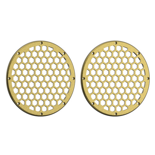 Advanblack x XBS Color Matched HEX 8'' Speaker Grills-Olive Gold