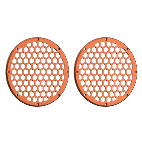Advanblack x XBS Color Matched HEX 8'' Speaker Grills-Scorched Orange
