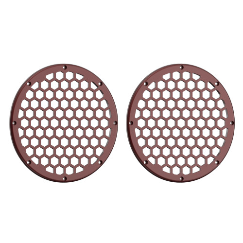 Advanblack x XBS Color Matched HEX 8'' Speaker Grills-Stiletto Red