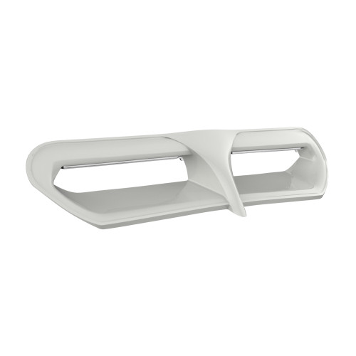 Stone Washed White Pearl Batwing LED Vent Trim Insert For 14-Up Harley Street/ Electra Glide, Ultra & Tri-Glide