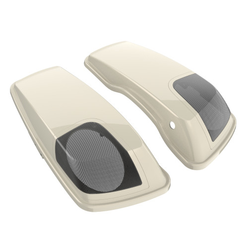 Morocco Gold Pearl 5x7 Saddlebag Speaker Lids for Harley Davidson Touring 2014+