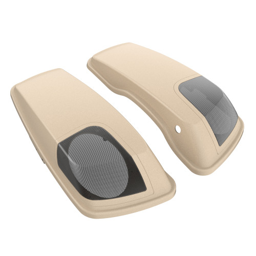 Sand Camo Denim 5x7 Saddlebag Speaker Lids for Harley Davidson Touring 2014+