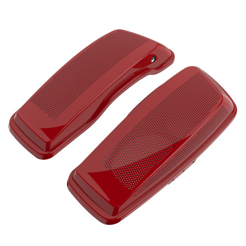 Advanblack Redline Red Dual 6x9 Speaker Lids for 2014+ Harley Davidson Touring