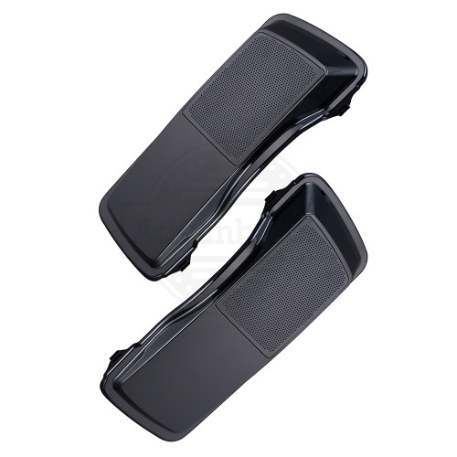Advanblack Vivid Black 6 x 9 Saddlebag Speaker Lids for Harley Davidson Touring'06-'13