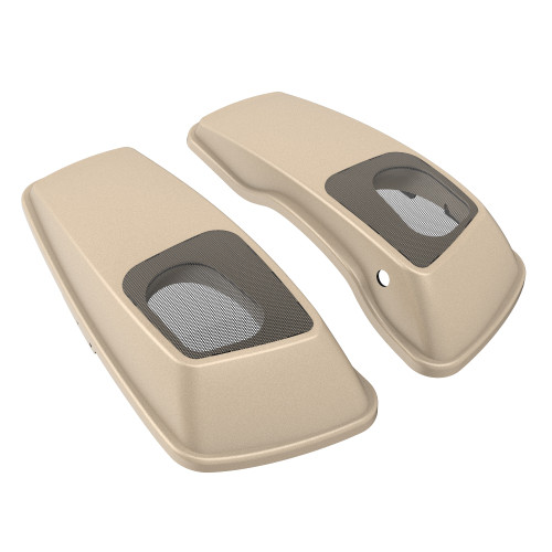 Advanblack Waterproof Sand Camo Denim Hard Saddlebag Speaker Lids Cover for Harley Davidson Touring 2014+