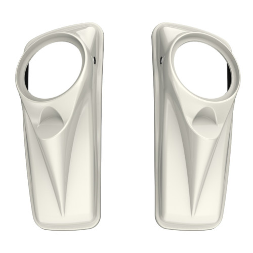 Advanblack Bonneville Salt Pearl 8'' Saddlebag Speaker Lids Cover for Harley Davidson Touring 2014+