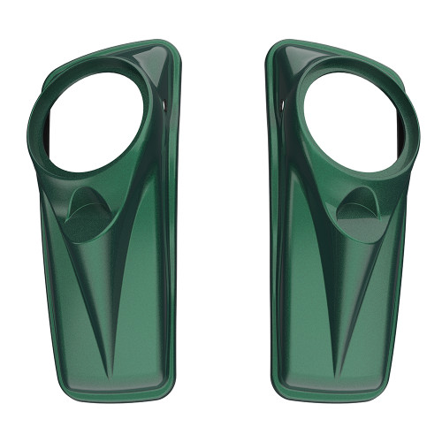 Advanblack Deep Jade Pearl 8'' Saddlebag Speaker Lids Cover for Harley Davidson Touring 2014+