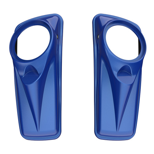 Advanblack Reef Blue 8'' Saddlebag Speaker Lids Cover for Harley Davidson Touring  2014+