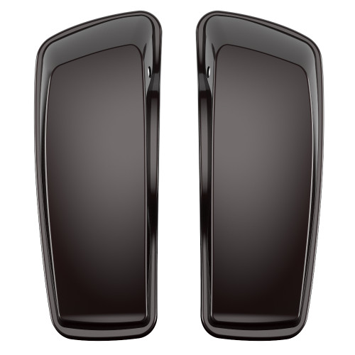 Advanblack Black Forest Standard Normal Stretched Saddlebag Lids for Harley Davidson Touring 2014+