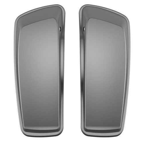 Advanblack Charcoal Denim Standard Normal Stretched Saddlebag Lids for Harley Davidson Touring 2014+