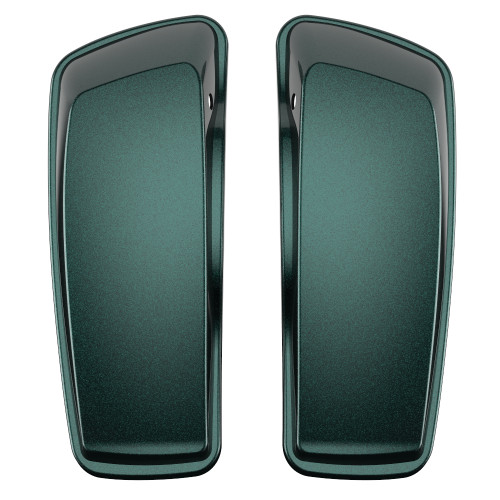 Advanblack Deep Jade Pearl Standard Normal Stretched Saddlebag Lids for Harley Davidson Touring 2014+
