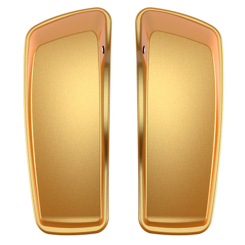 Advanblack Hard Candy Gold Flake Standard Normal Stretched Saddlebag Lids for Harley Davidson Touring 2014+