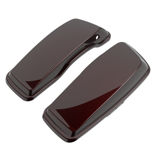 Advanblack Midnight Crimson Standard Normal Stretched Saddlebag Lids for Harley Davidson Touring 2014+