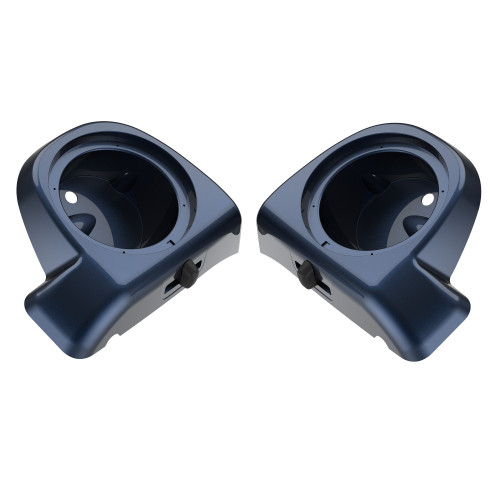 Blue Steel Rushmore Lower Vented Fairings Speaker Pods for 2014+ Harley Davidson Touring