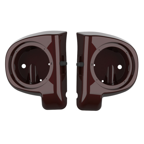 Advanblack Twisted Cherry Speaker Box Pod Lower Vented Fairings for 2014+ Harley Davidson Touring