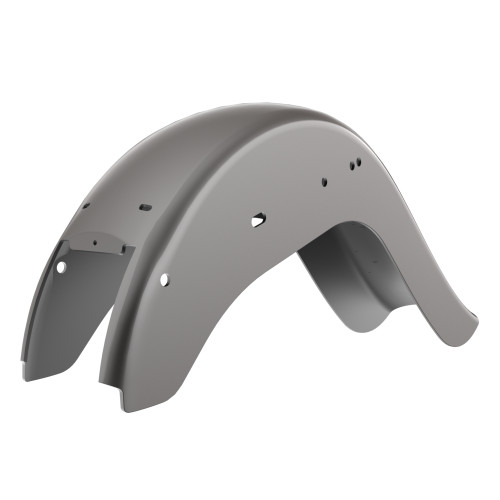 Billet Silver Cholo Vicla Chicano Style Rear Fender For Harley Softail 2000-2017