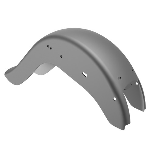 Charcoal Denim Cholo Vicla Chicano Style Rear Fender For Harley Softail 2000-2017