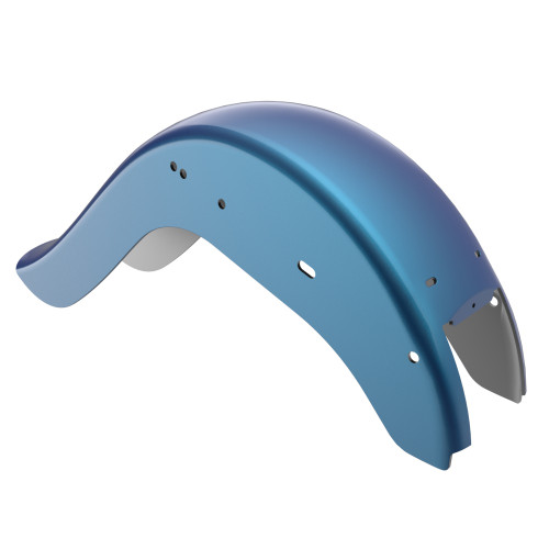 Daytona Blue Cholo Vicla Chicano Style Rear Fender For Harley Softail 2000-2017