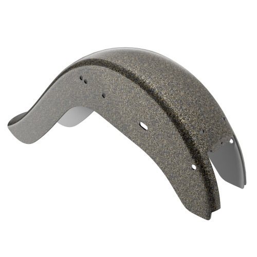 Hard Candy Black Gold Flake Cholo Vicla Chicano Style Rear Fender For Harley Softail 2000-2017