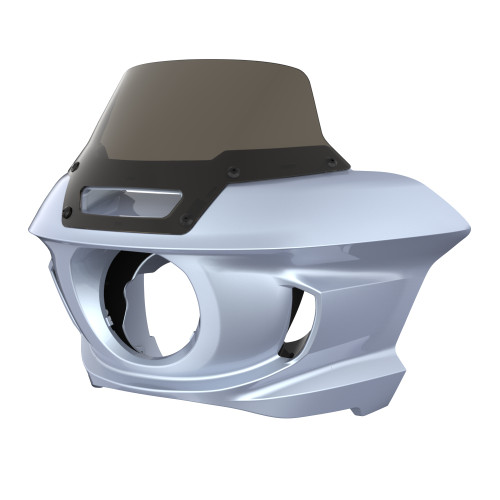 Atlas Silver Metallic Low Rider ST Style Front fairings Smoke Windshield