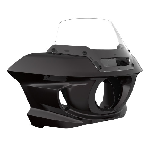 Blackened Cayenne Low Rider ST Style Front fairings Clear Windshield