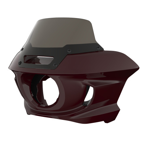Billiard Burgundy Low Rider ST Style Front fairings Smoke Windshield