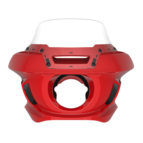 Billiard Red Low Rider ST Style Front fairings Clear Windshield