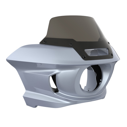 Brilliant Silver Low Rider ST Style Front fairings Smoke Windshield