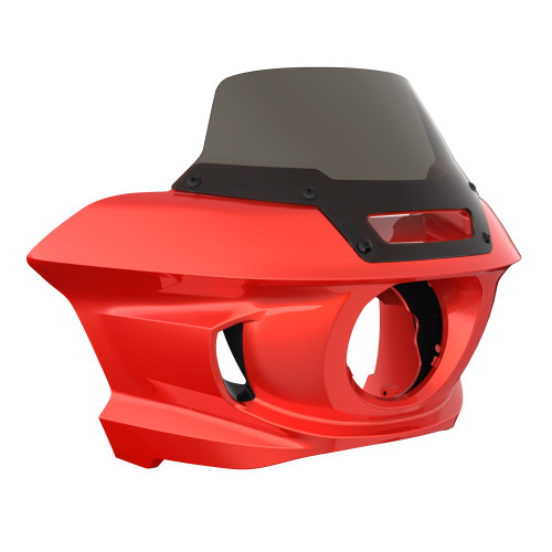 Candy Orange Low Rider ST Style Front fairings Smoke Windshield