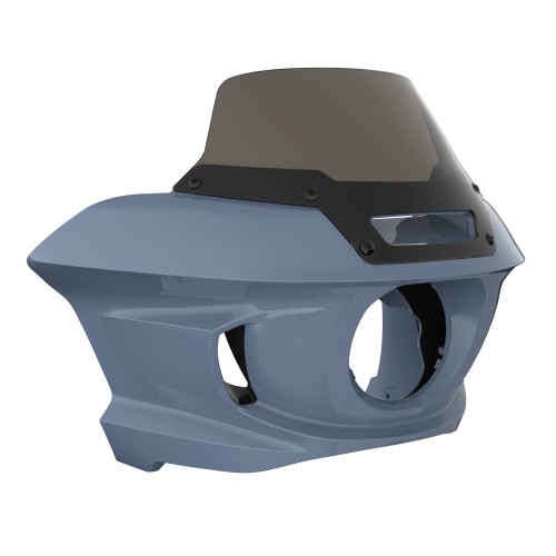 Gunship Gray Low Rider ST Style Front fairings Smoke Windshield